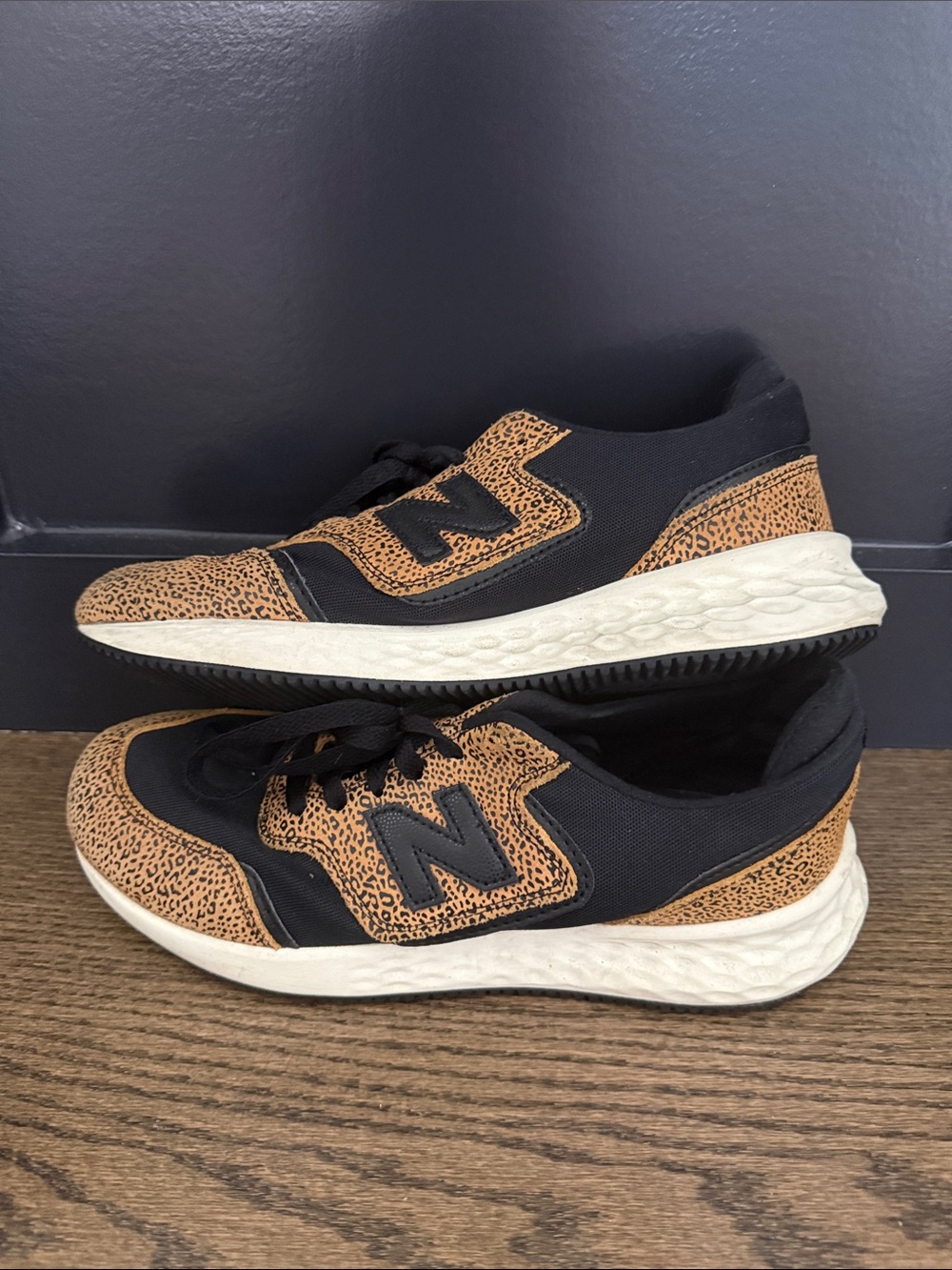 Black and Tan Women's New Balance Sneakers